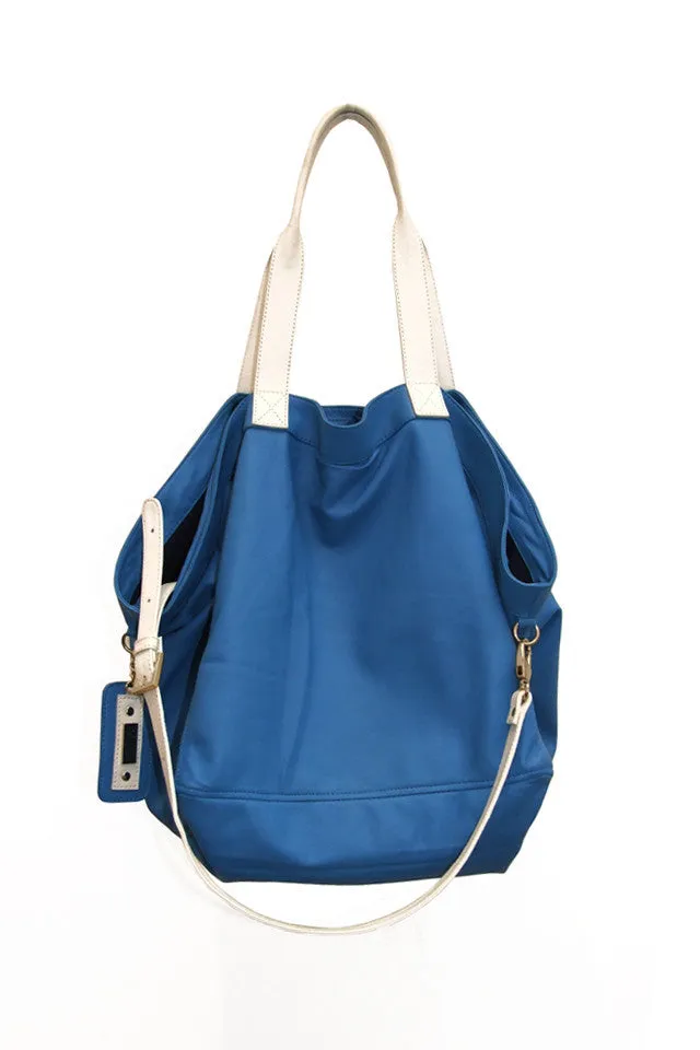 ORIGAMI SHEEP LEATHER EVERYDAY BAG BLUE