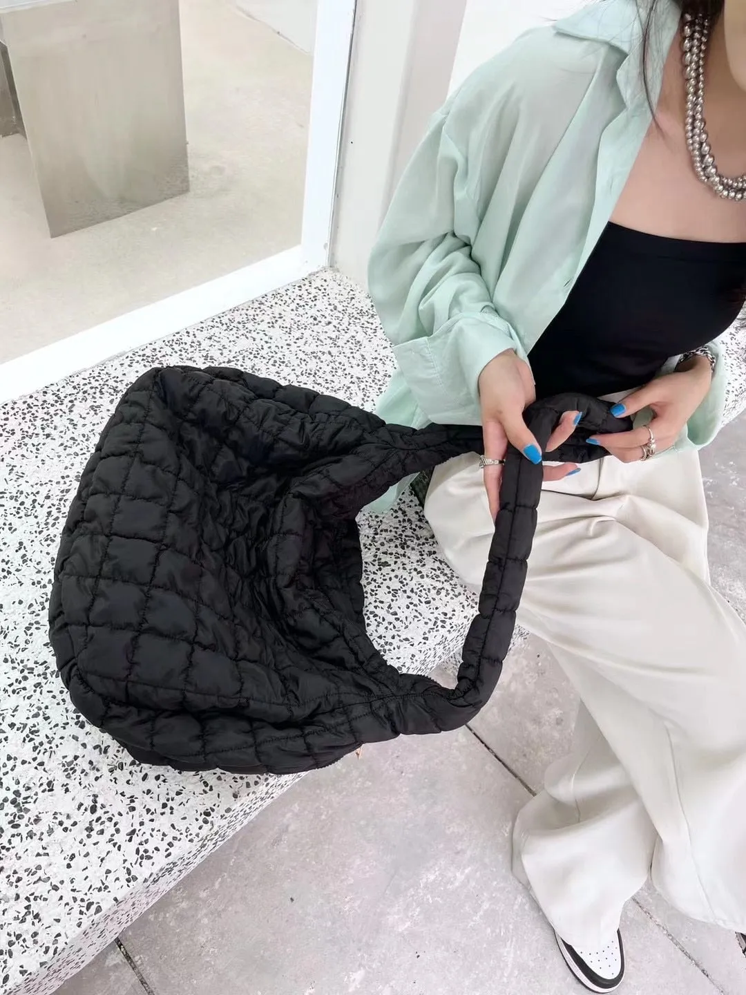 Padded Oversized Tote Bag