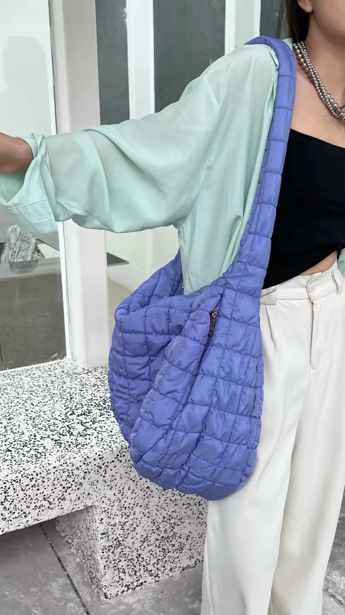 Padded Oversized Tote Bag
