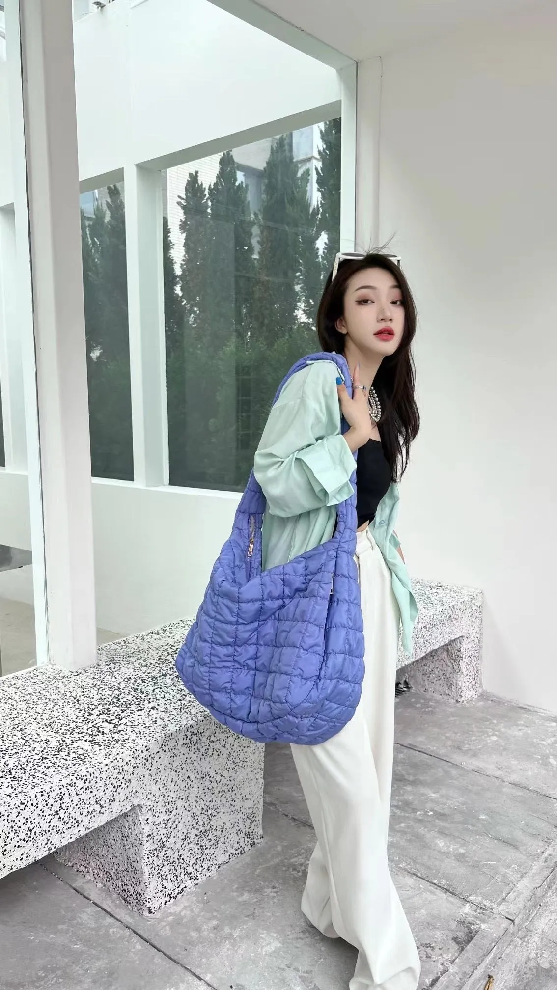 Padded Oversized Tote Bag