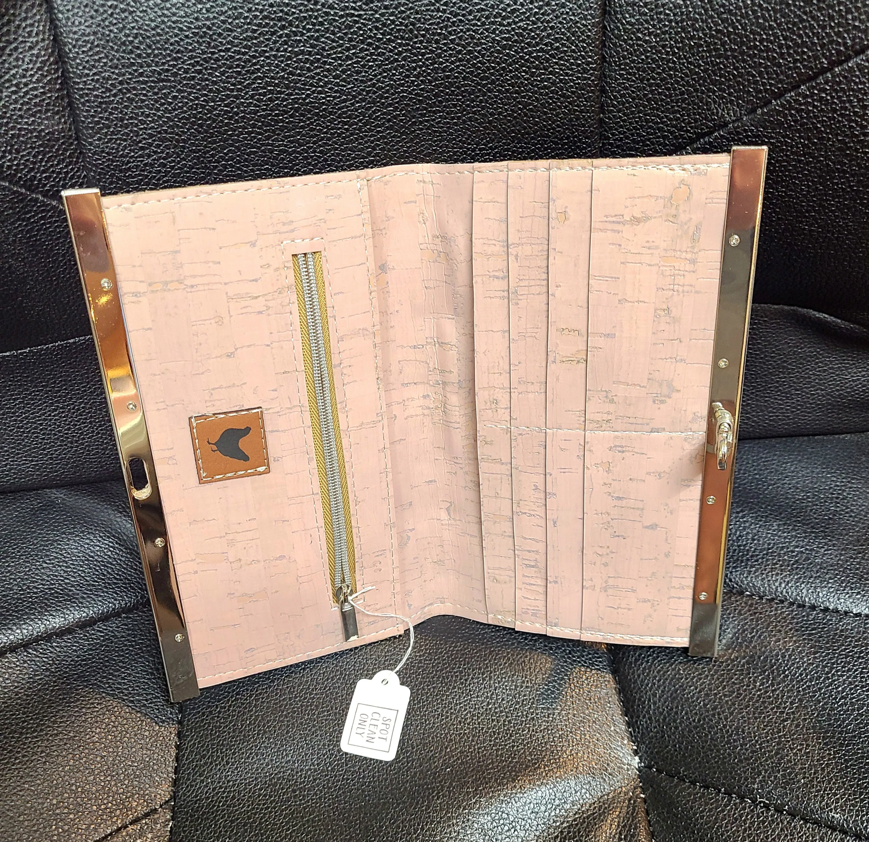 Pink Cork Diva Frame Wallet