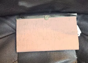 Pink Cork Diva Frame Wallet