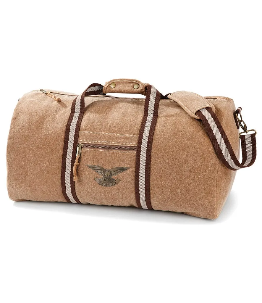 Ranger Regiment Vintage Canvas Holdall