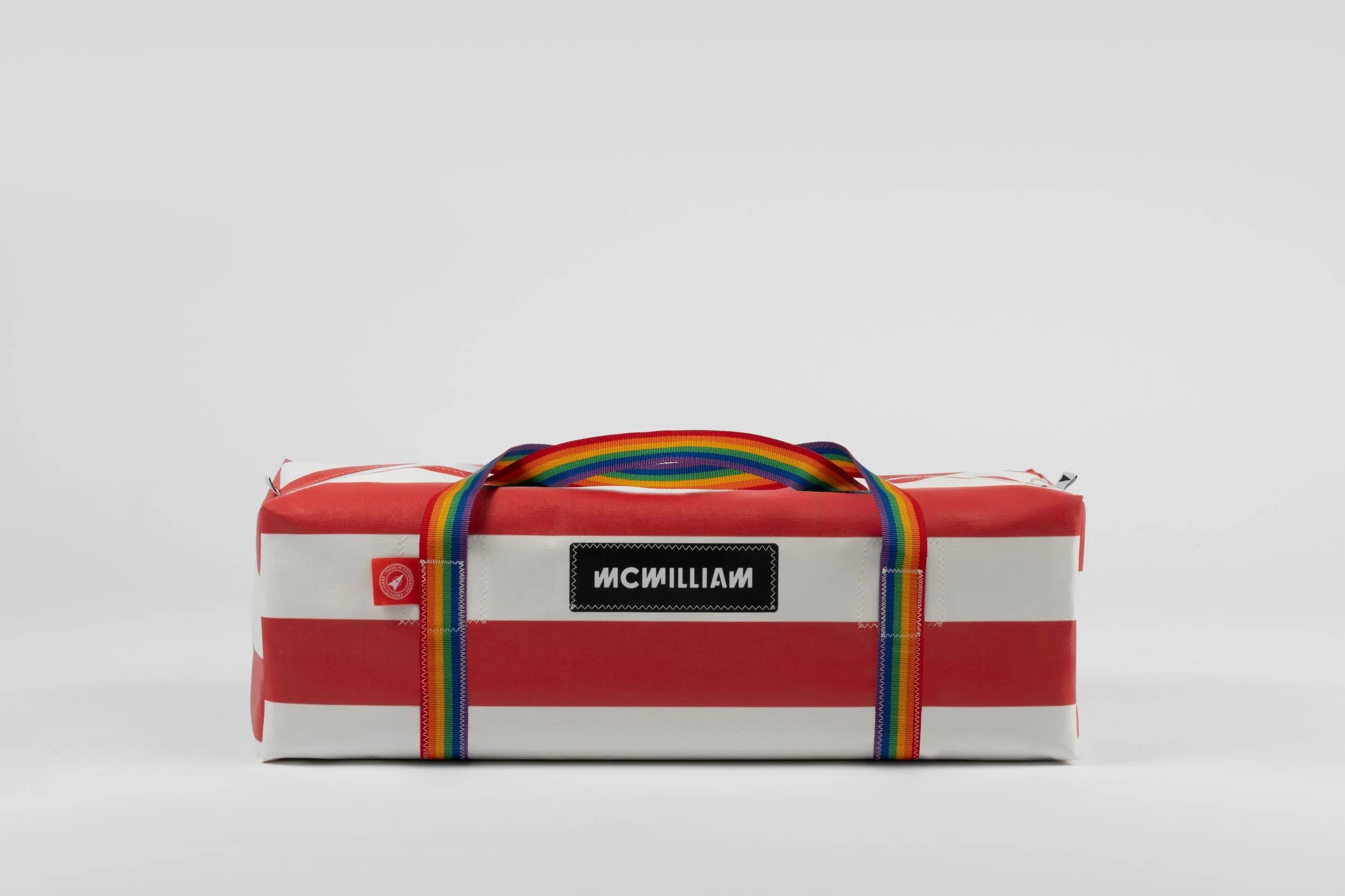 Red Large Holdall (50L) - Classic Stripe