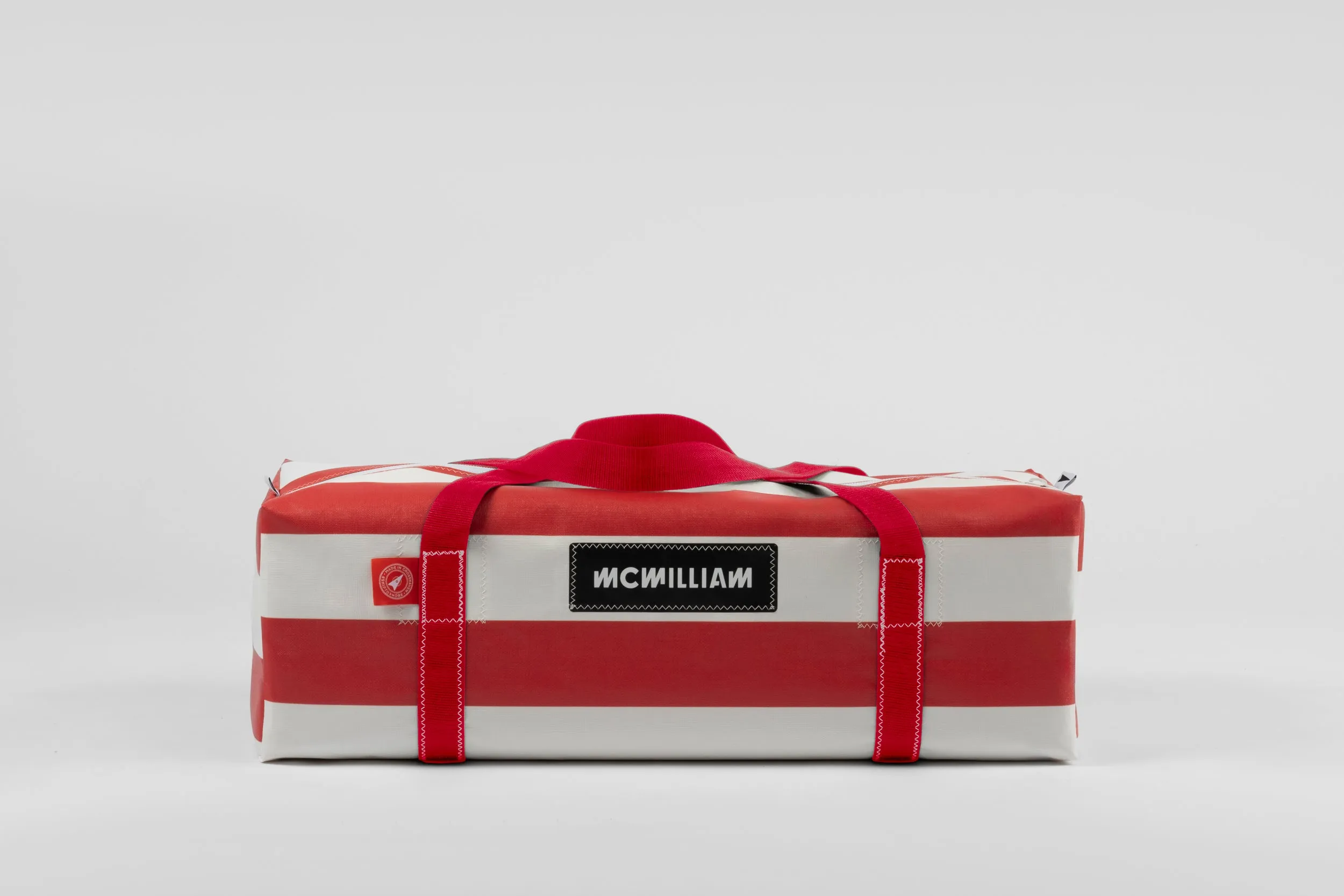 Red Large Holdall (50L) - Classic Stripe