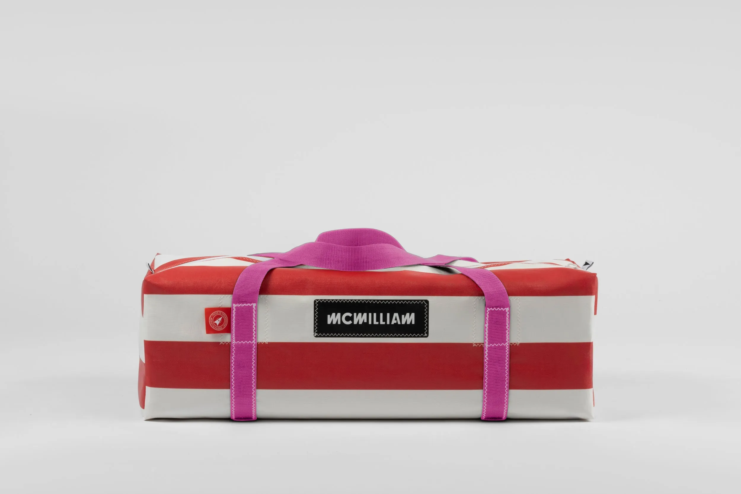 Red Large Holdall (50L) - Classic Stripe