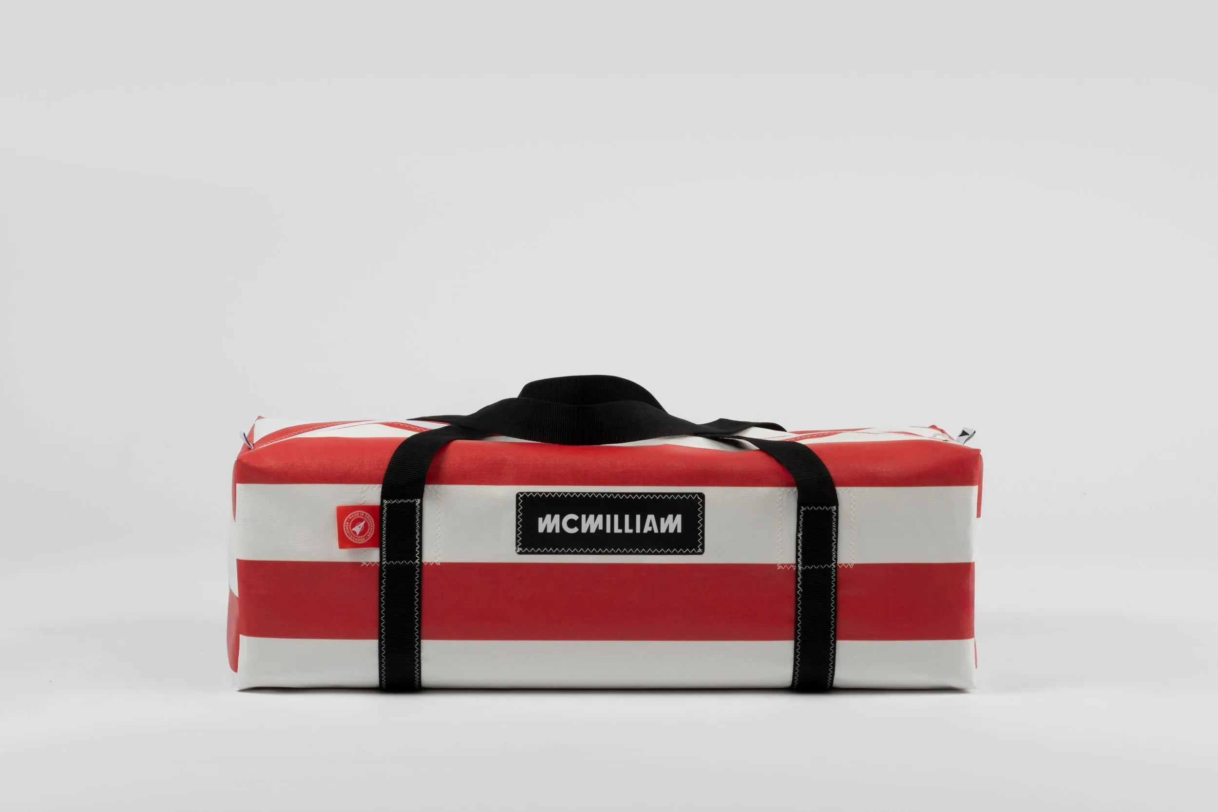 Red Large Holdall (50L) - Classic Stripe