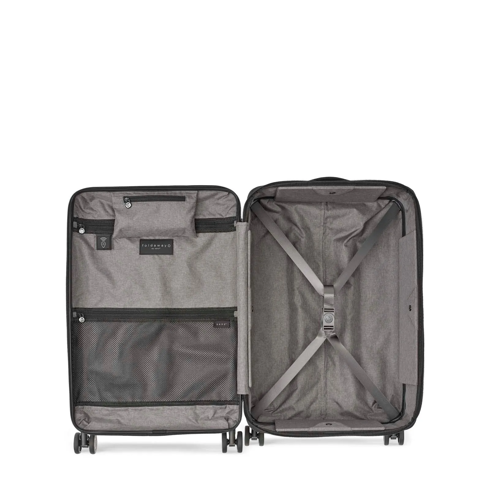 Senz° Foldaway Medium Check In Trolley | Champagne Brown