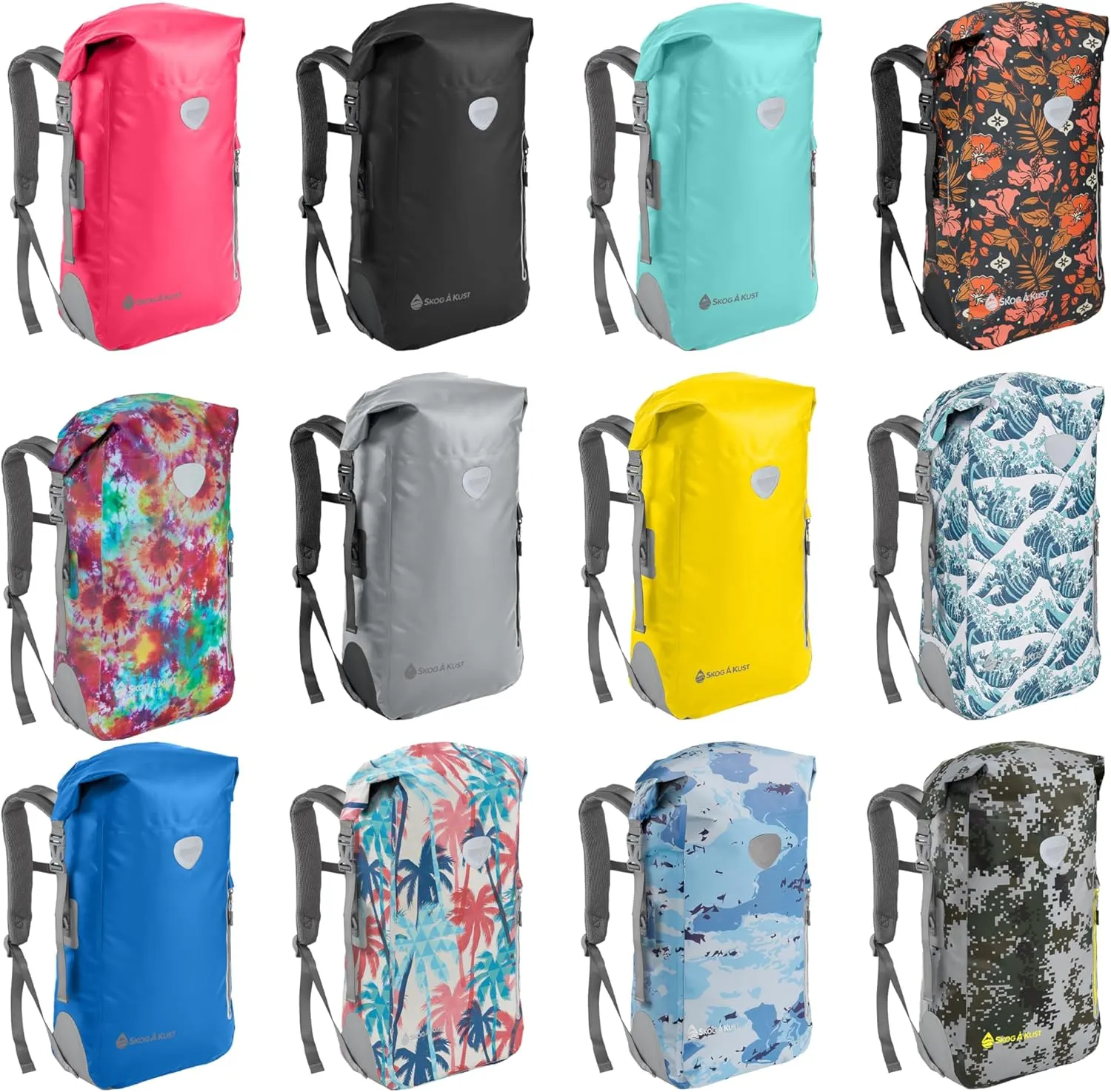 Skog  Kust BackSak Heavy Duty Waterproof Backpack - Gear Bag for Sports, Travel, & More - 25 & 35 Liter Sizes