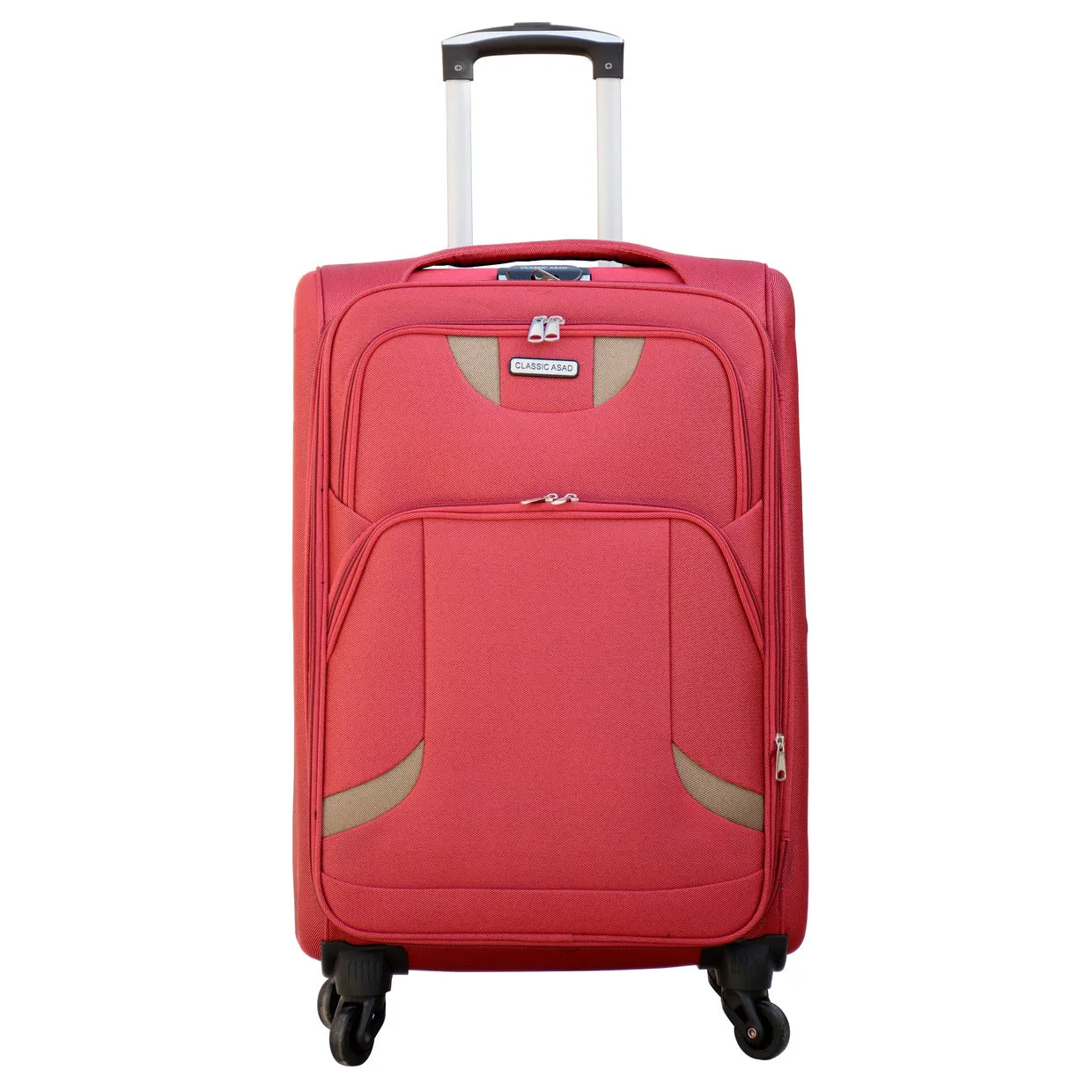 Soft Material Soft Shell Lightweight 4 Pcs Set 20, 24, 28 and 32 Inches Luggage Bag | 4 Wheels | New Ace Best Red