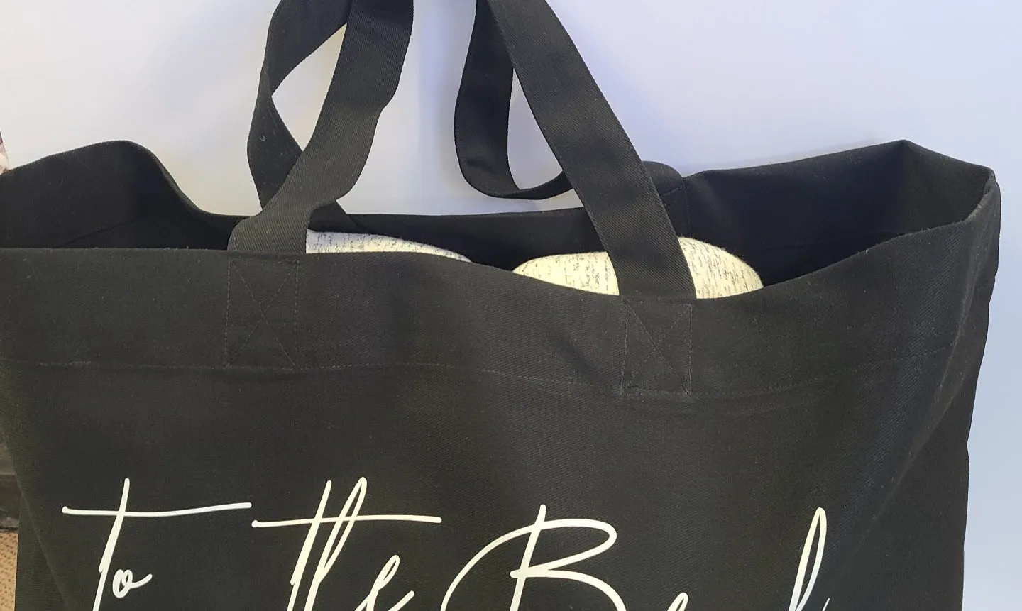 to the BEACH Tote Bag Black