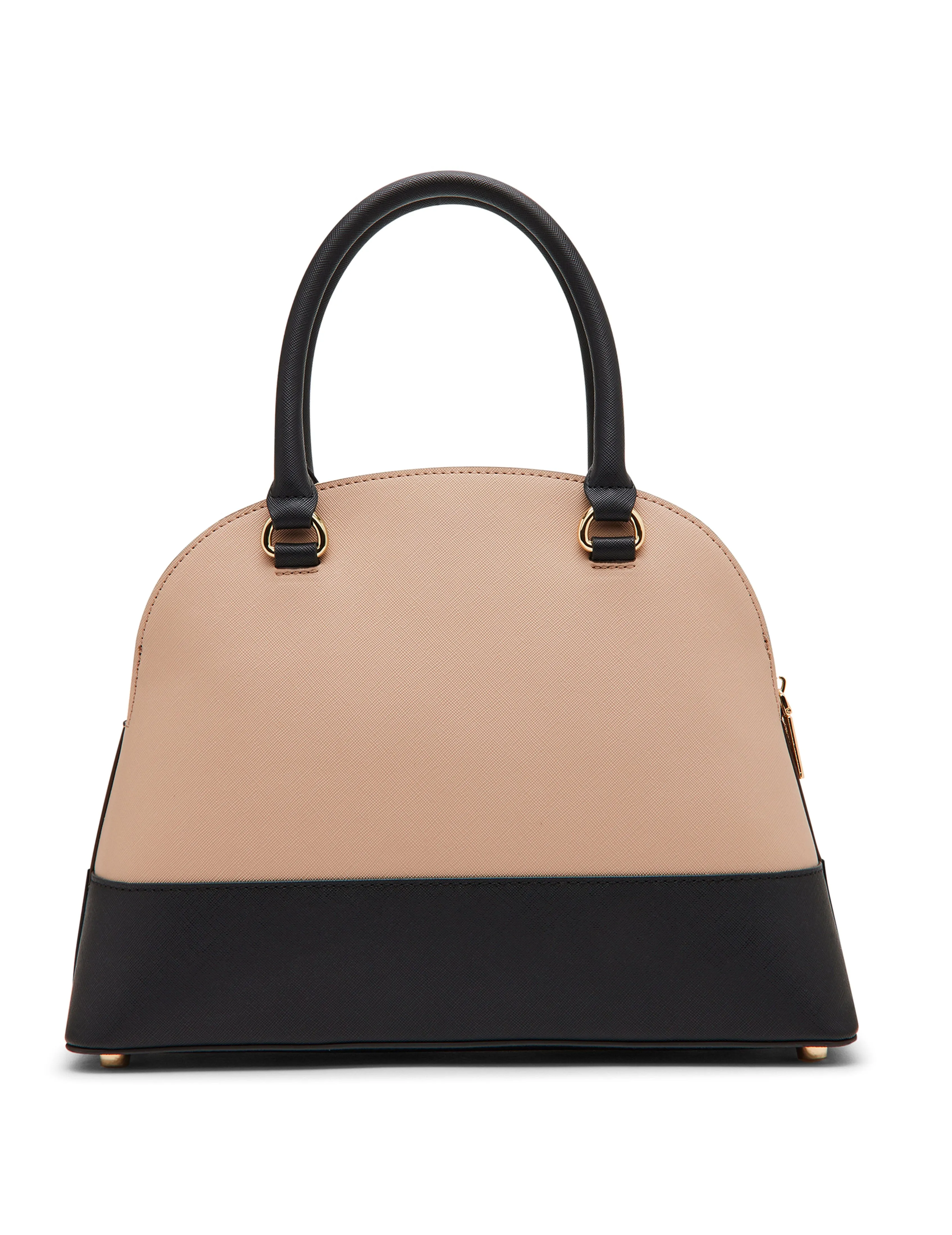 Triple Compartment Dome Satchel With Card Case