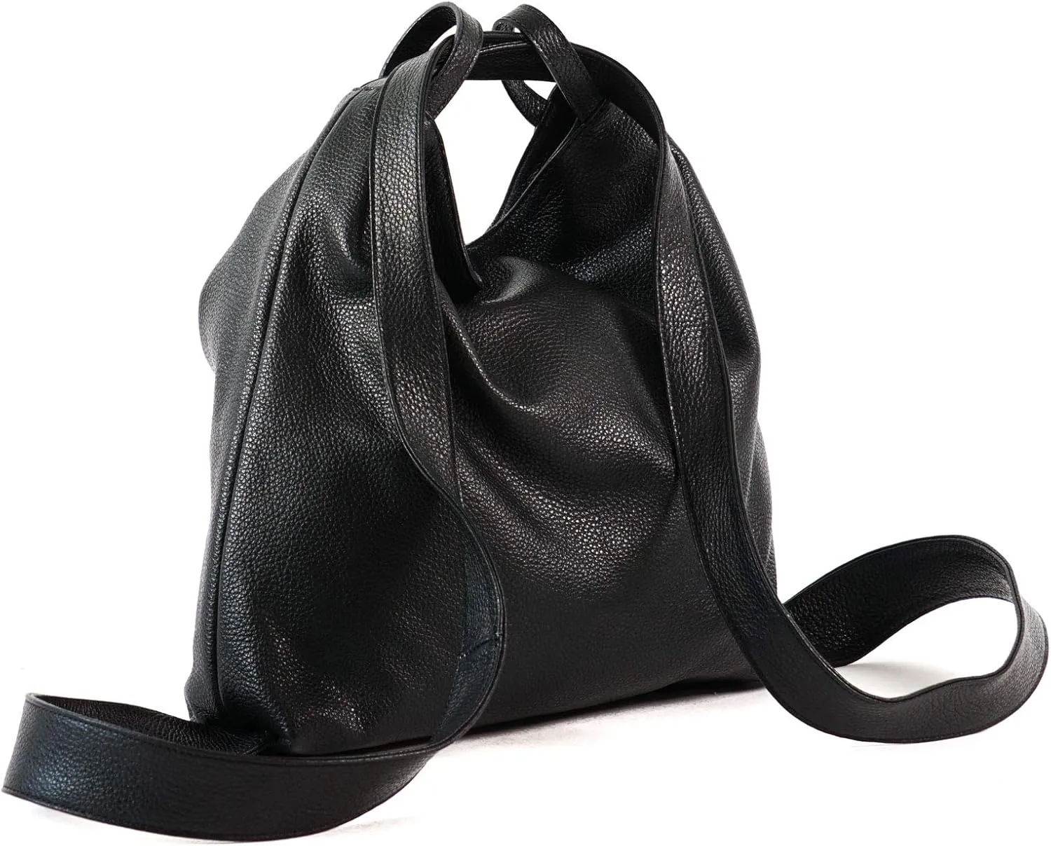 Women Leather Backpack Purse- Handmade Convertible Hobo Shoulder Bag from Genuine Leather