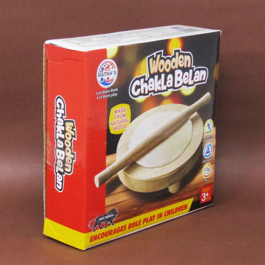 Wooden Chakla Belan Kitchen Toy
