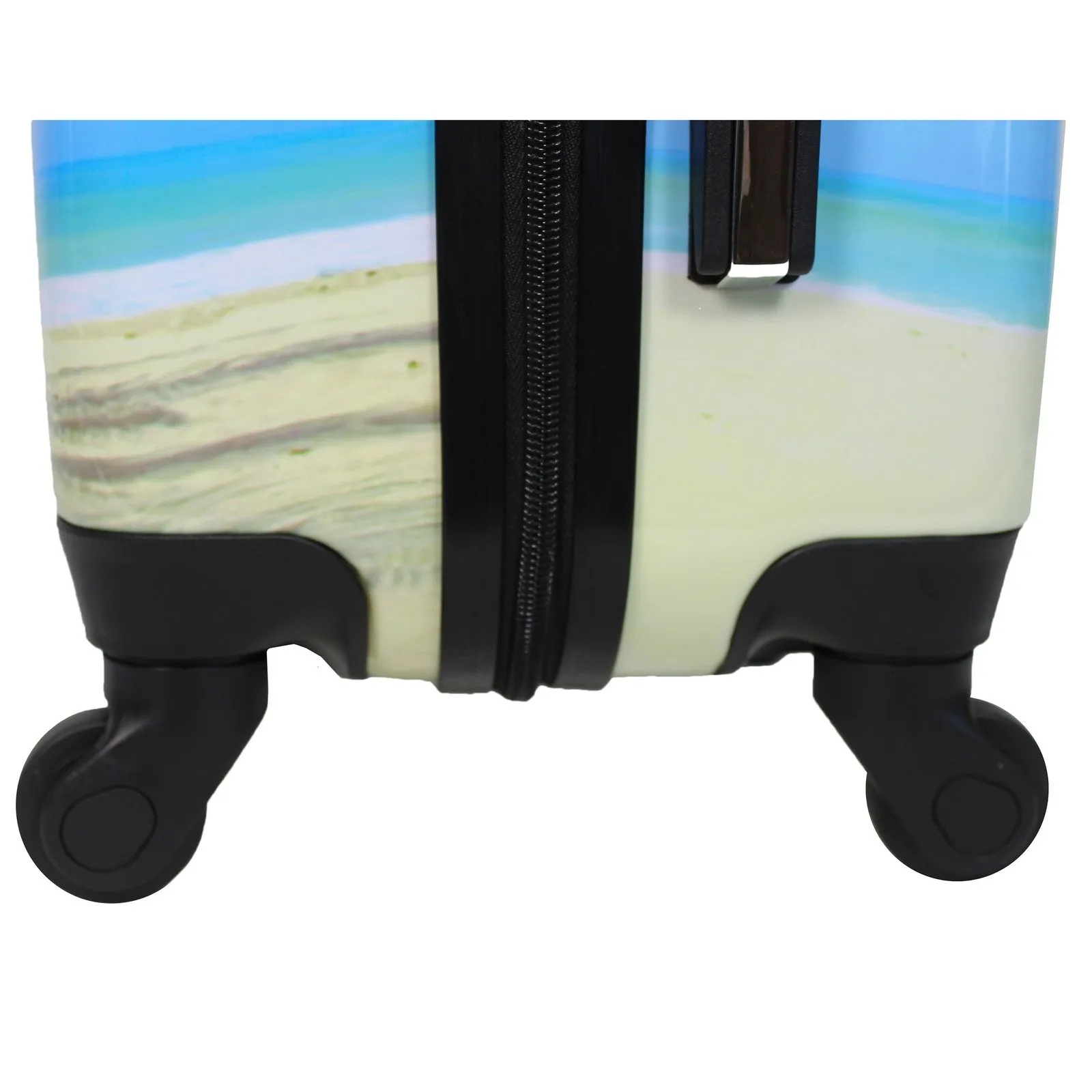 World Traveler Palm Tree Hardside 2-Piece Carry-On Spinner Luggage Set